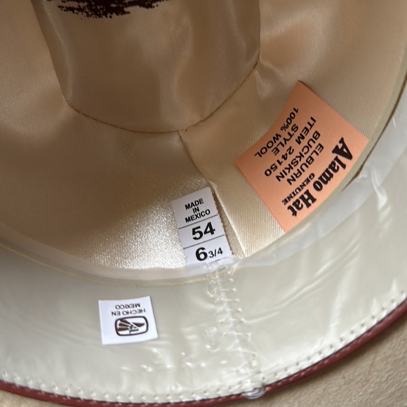 Cream Western Cowboy Hat - Picture 6 of 6